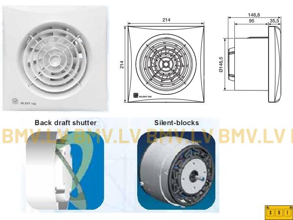 Ventilators S&P Silent 300 CRZ