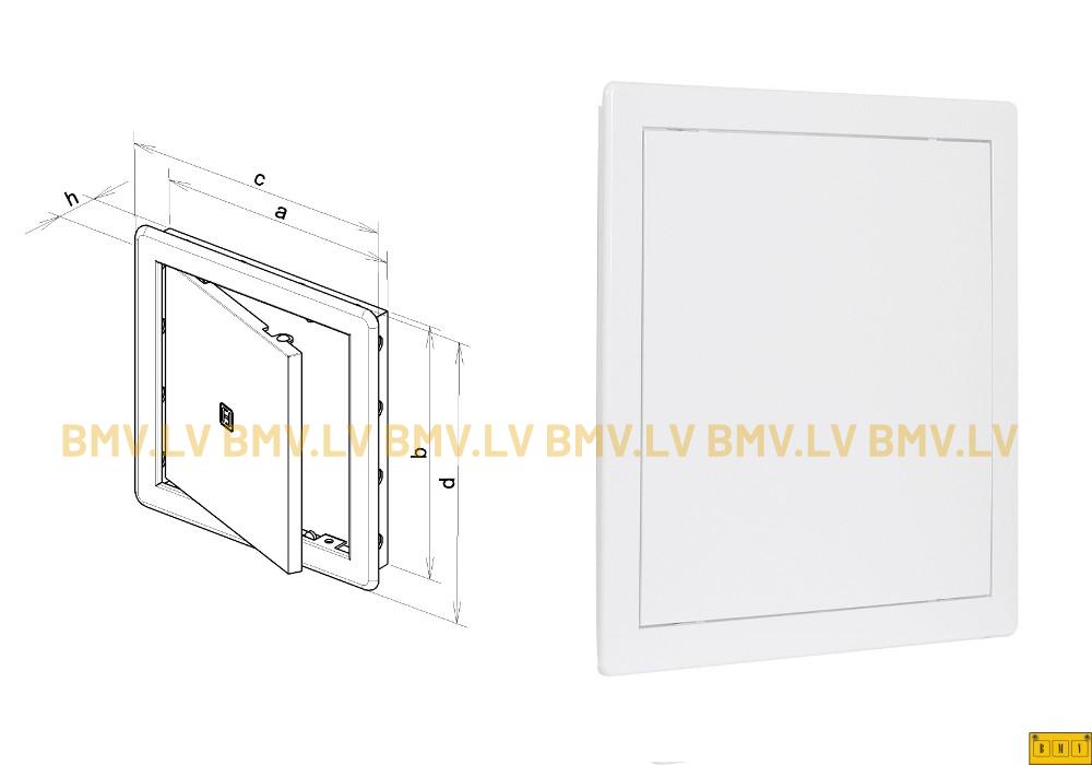  Revīzijas lūka plastmasas VD 200x200